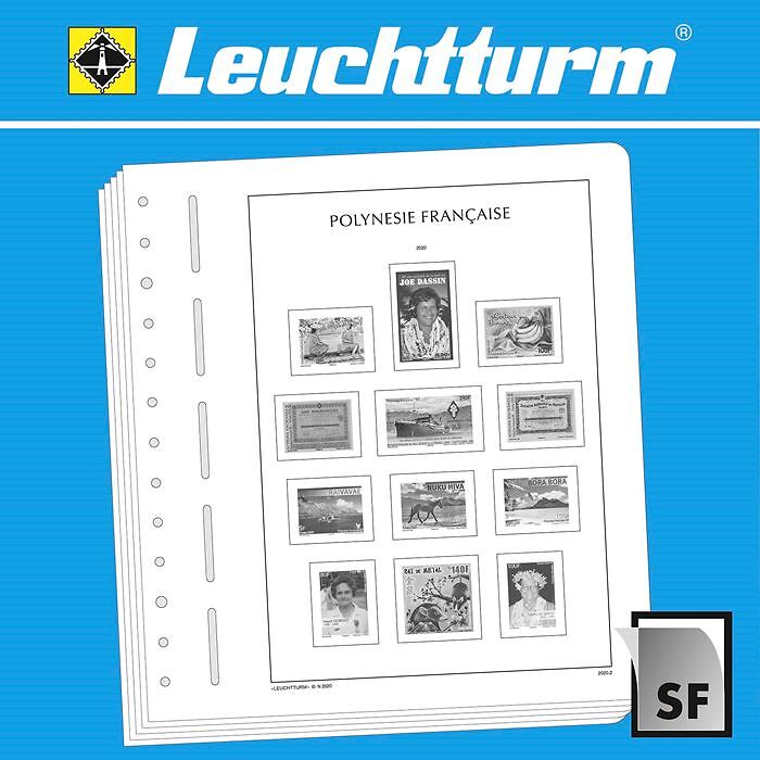 Leuchtturm SF-feuilles préimprimées Polynésie française 2020-2025