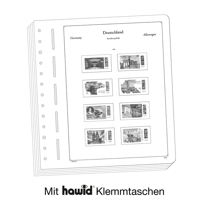 KABE OF-feuilles préimprimées République Fédérale d'Allemagne 2020-2024