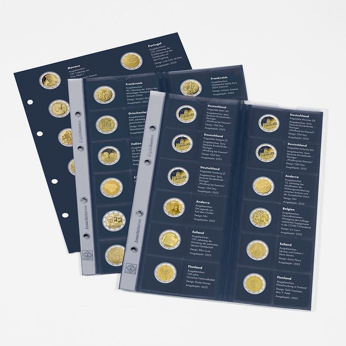 Album préimp. Optima « Pièces  de 2 Euros commémoratives » incl. étui de protect., tome 4