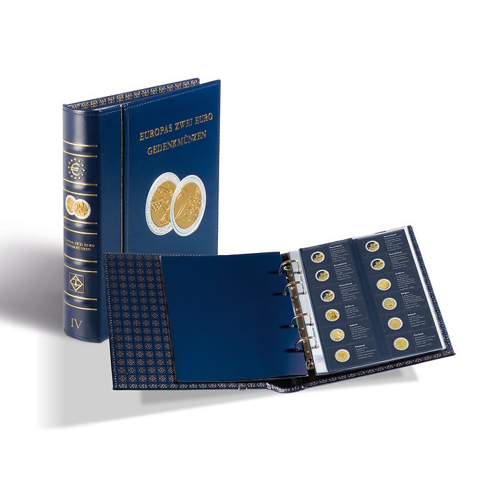 Album préimp. Optima « Pièces  de 2 Euros commémoratives » incl. étui de protect., tome 4