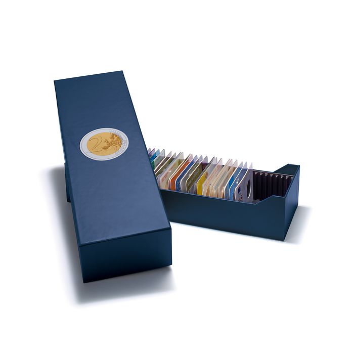 Boîte archive Logik 40 coins cards de 2 €, horizontal