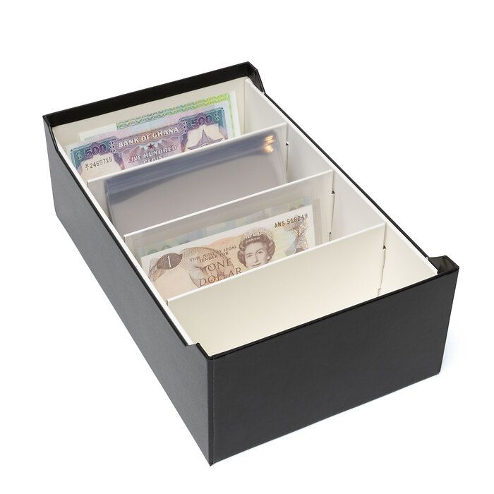 Boîte archive Logik pour 500 billets, noir