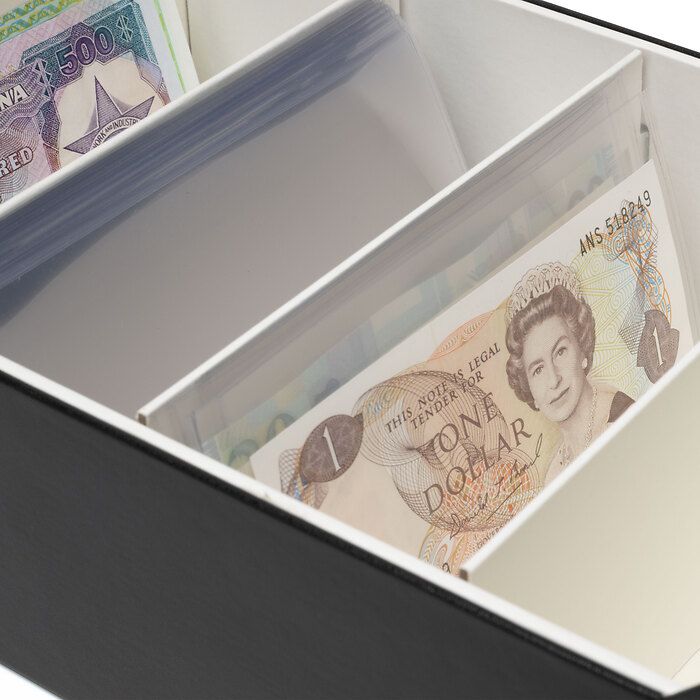 Boîte archive Logik pour 500 billets, noir