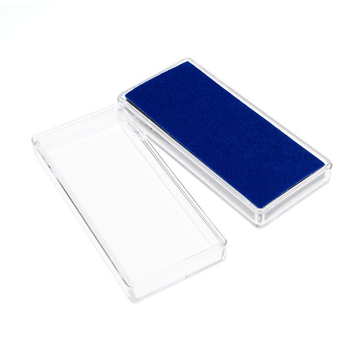 Capsules pour médailles S, 98  x 44 x 22 mm mm, en bleu, paquet de 5