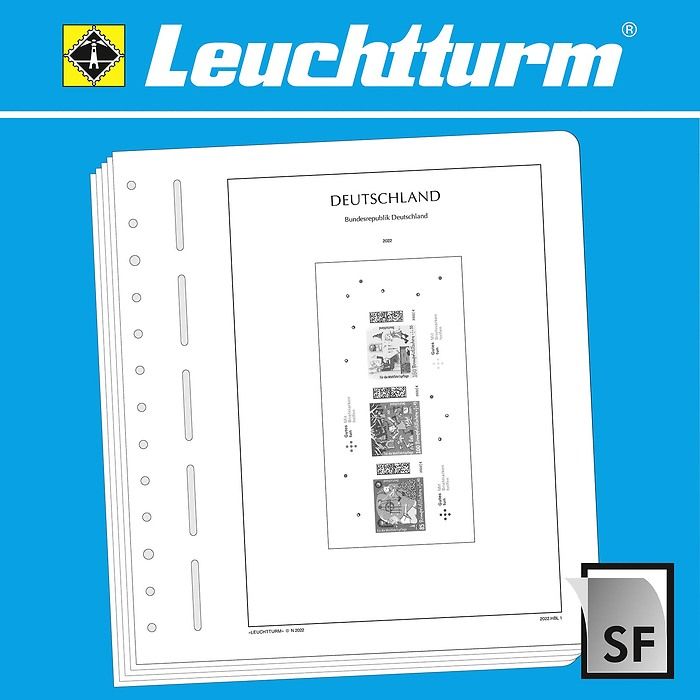Leuchtturm feuil. compl. SF RFA  feuillets de cahier 2022