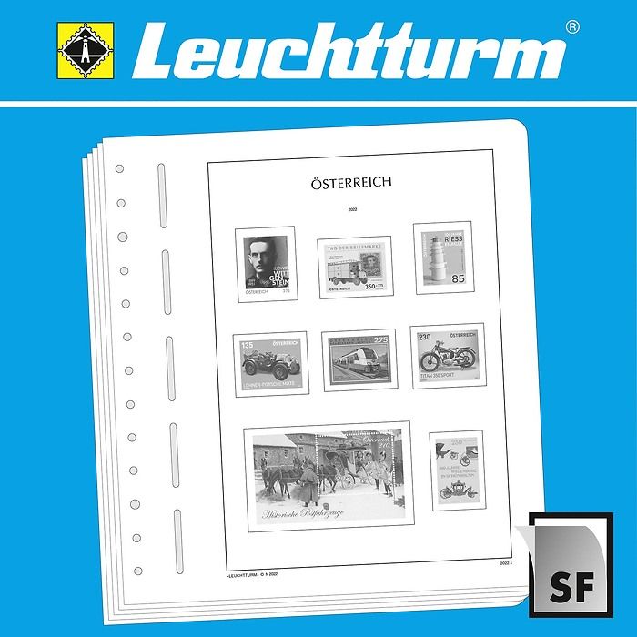 Leuchtturm feuilles complémentaires SF Autriche 2022