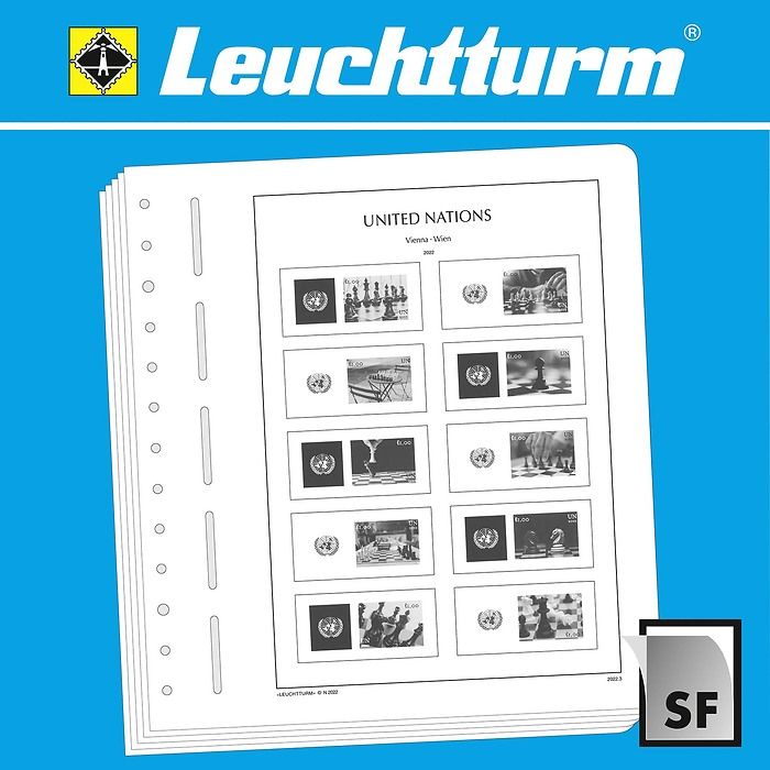 LEUCHTTURM feuilles complémentaires SF ONU Vienne 2022