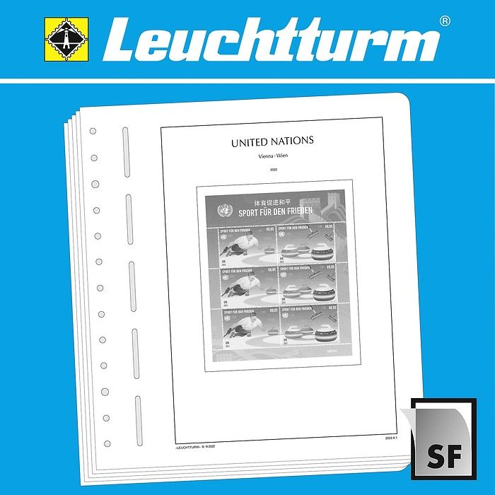 Leuchtturm feuilles complémentaires SF ONU Vienne minifeuille 2022