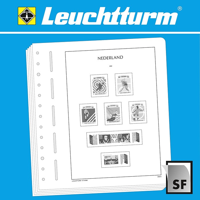 Leuchtturm feuilles complémentaires SF Pays-Bas 2022