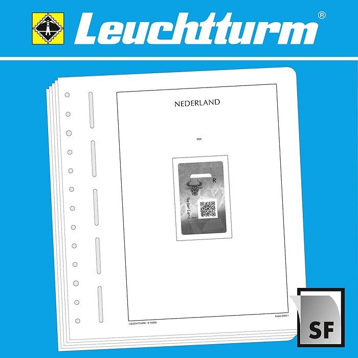 LEUCHTTURM feuilles complémentaires SF Pays-Bas CRYPTO-timbres  2022