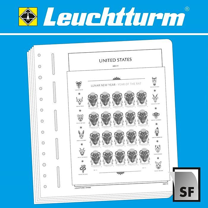 Leuchtturm feuilles complémentaires SF Etats-Unis minifeuille 2022