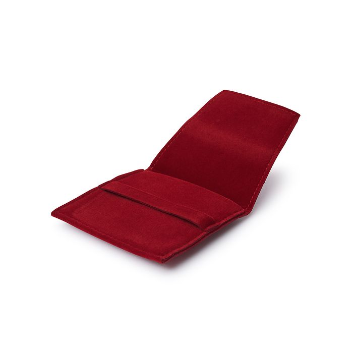 Pochette Premium pour une pièce de monnaie jusqu'à 50 mm (avec ou sans capsule), rouge