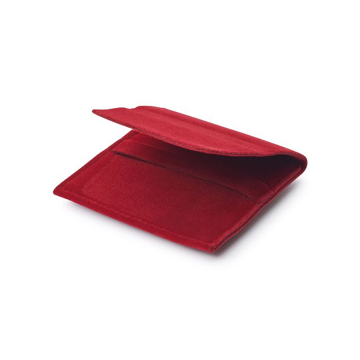 Pochette Premium pour une pièce de monnaie jusqu'à 50 mm (avec ou sans capsule), rouge