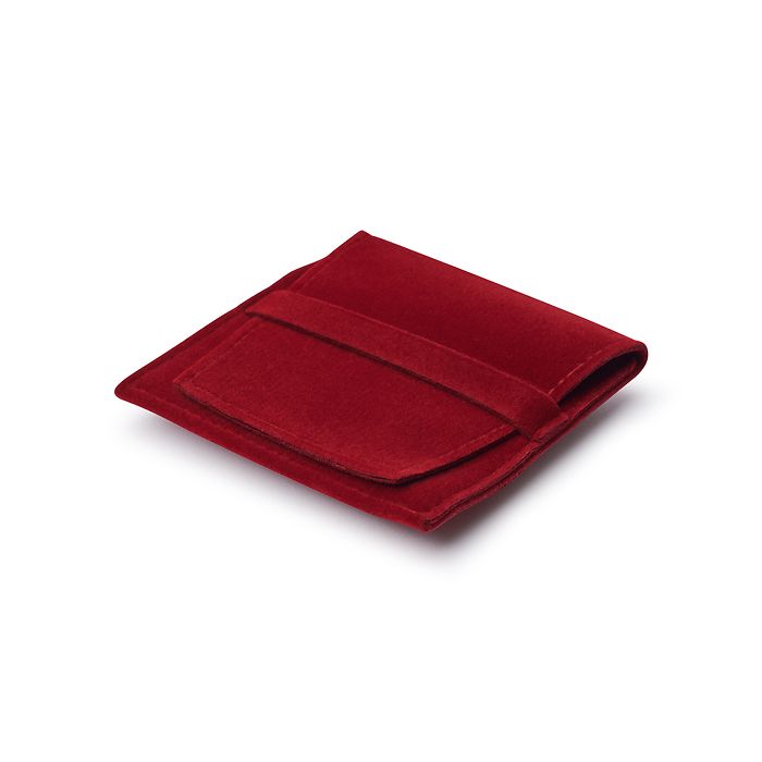 Pochette Premium pour une pièce de monnaie jusqu'à 50 mm (avec ou sans capsule), rouge