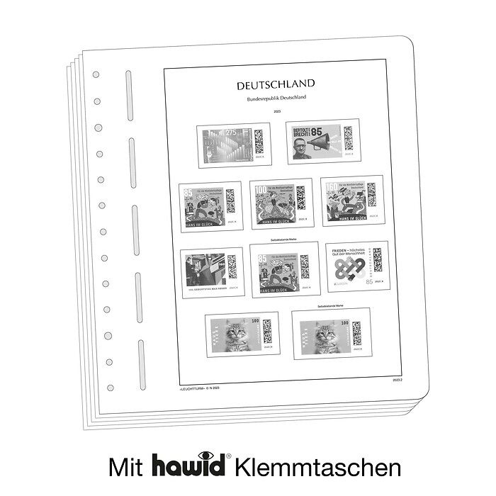 Leuchtturm feuilles complémentaires SF République Fédérale d'Allemagne 2023