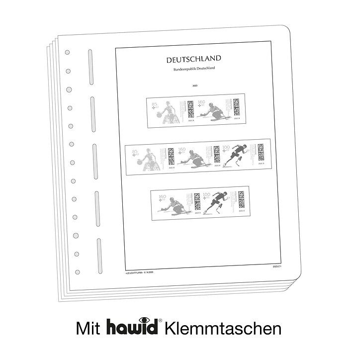 LEUCHTTURM SF Supplement RFA combinaisons de timbres 2023