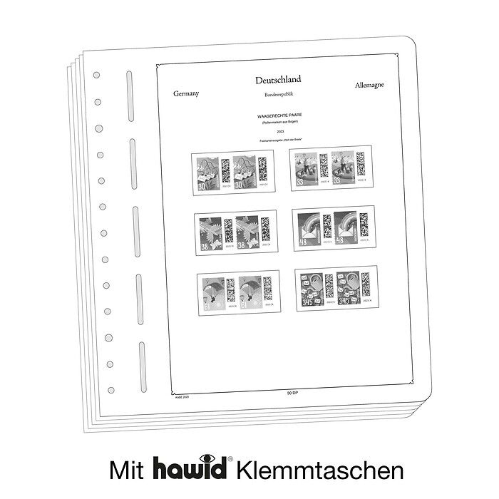 KABE feuilles complément. OF Rép. Fédérale d'Allemagne paires horiz. (série courante) 2023