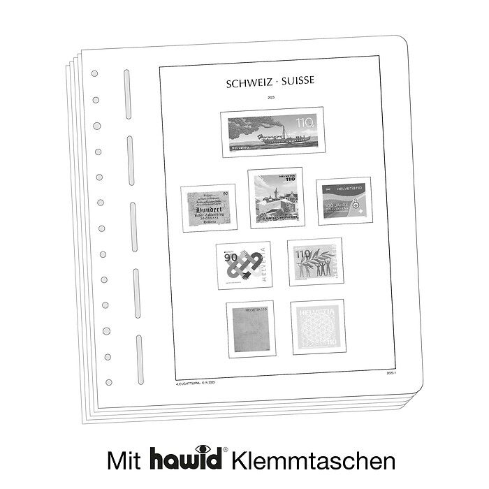 LEUCHTTURM feuilles complémentaires SF Suisse 2023