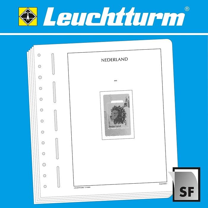 Leuchtturm feuilles complémentaires SF Pays-Bas CRYPTO-timbres  2023
