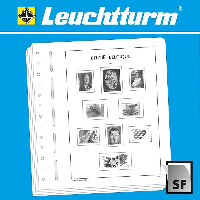 Leuchtturm feuilles complémentaires SF Belgique 2023