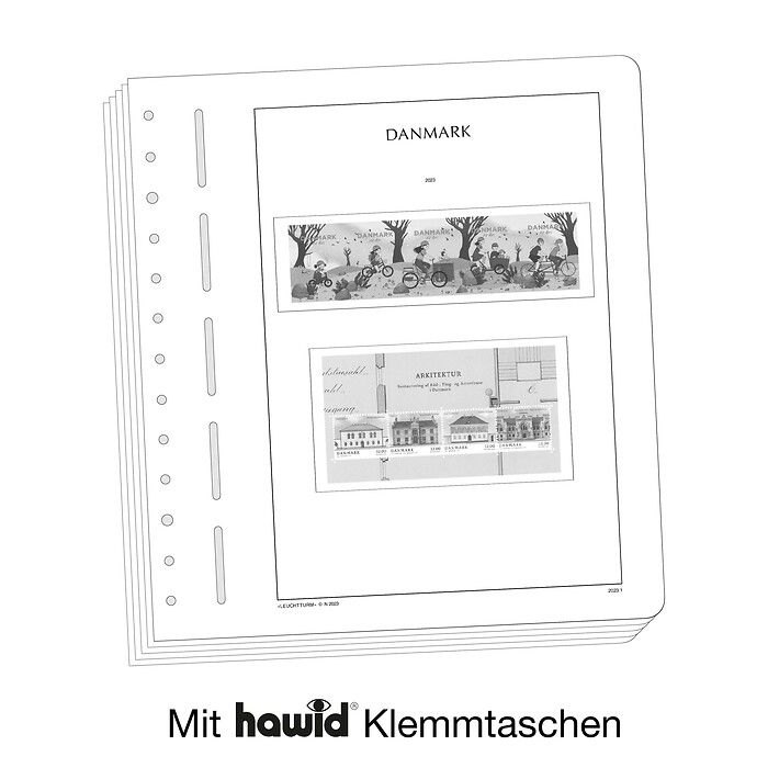 Leuchtturm feuilles complémentaires SF Danemark 2023