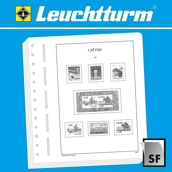 Leuchtturm feuilles complémentaires SF Lettonie 2023