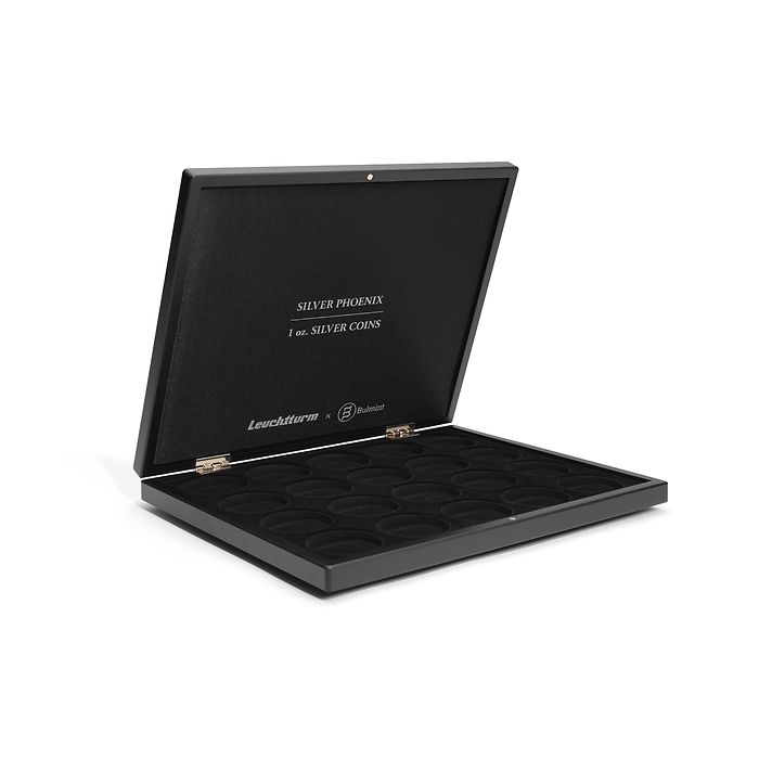 Volterra Uno - Coffret numismatique pour 20 pièces d’argent „Silver Phoenix“ en capsules
