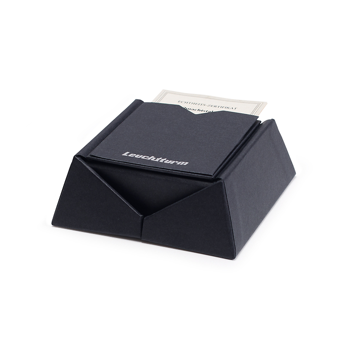 Porta écrin numismatique pour une capsule ronde 33 mm, noire