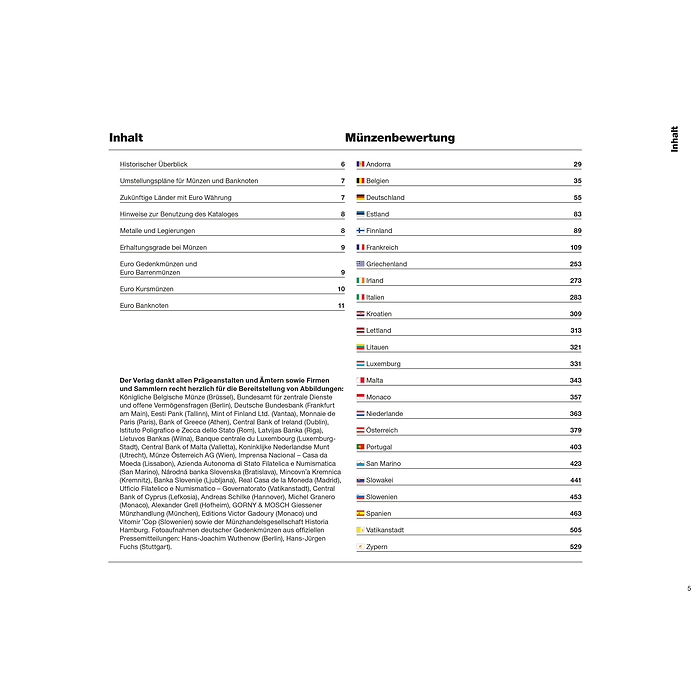 Euro Catalogue pour pièces et billets  2025, Allemand