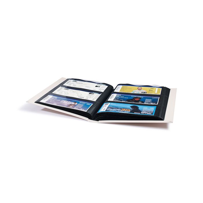 Memories album pour 148 billets et entrées