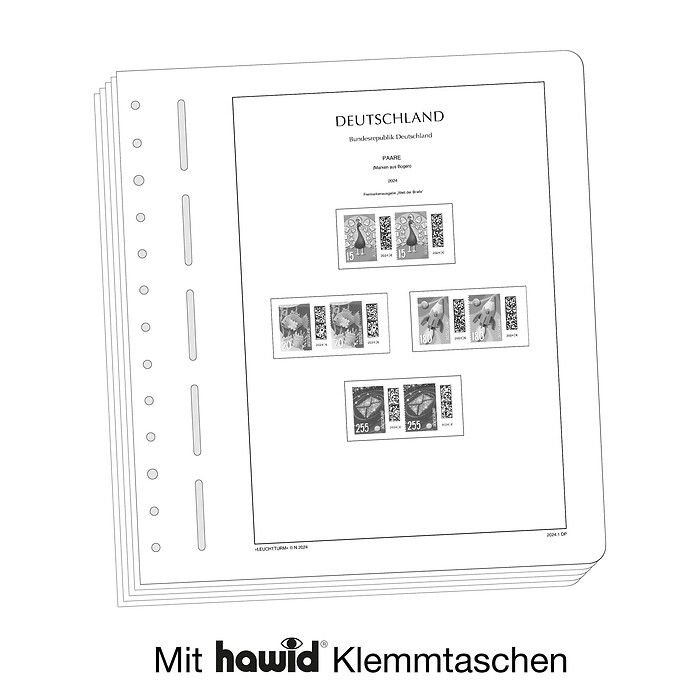Leuchtturm feuil. compl. SF RFA -paires horizontales (sériecourante) 2024