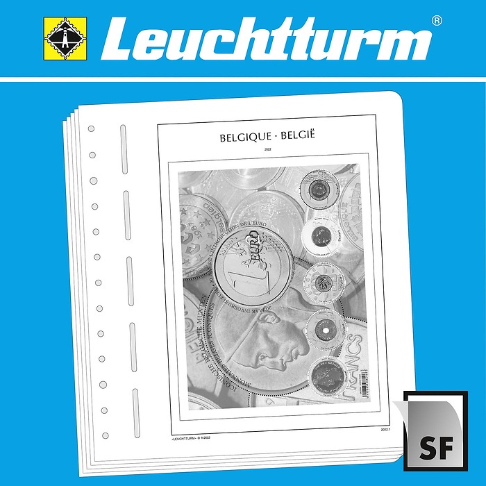 Leuchtturm feuilles complémentaires SF Belgique 2024