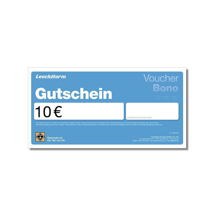 Bon cadeau Leuchtturm 10 Euro