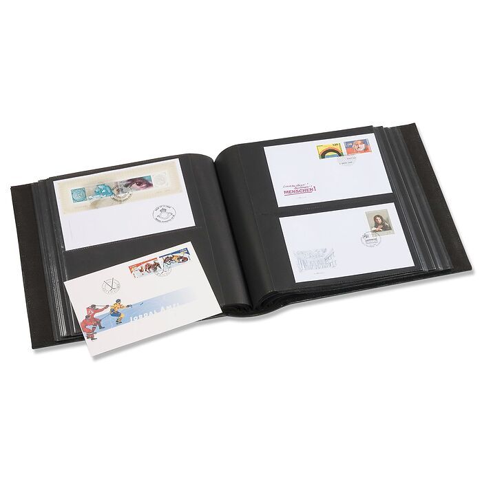 Album pour 200 FDC ou lettres  jusqu'à 195x130 mm, avec étui de protection