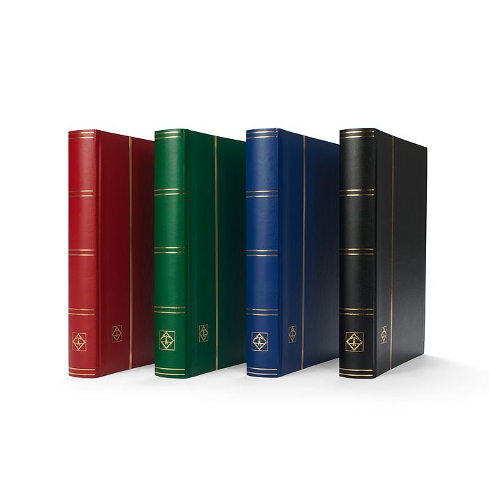 Classeurs pour timbres Basic,couverture non ouatinée, pages  blanches