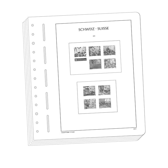 Leuchtturm Feuilles préimprimées Suisse