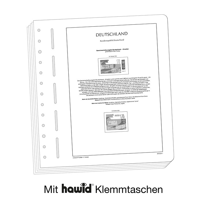 Leuchtturm SF Feuilles préimprimées Allemagne Émissions Conjointes
