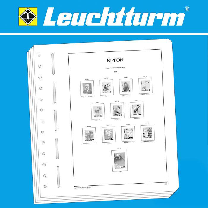 Leuchtturm SF Feuilles préimprimées Japon