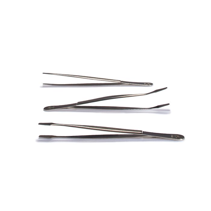 Pincette Luxus 12 cm avec étui, droit
