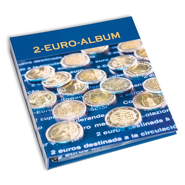 Numis Album préimprimé 2 Euros des pays Européens. Version allemand.