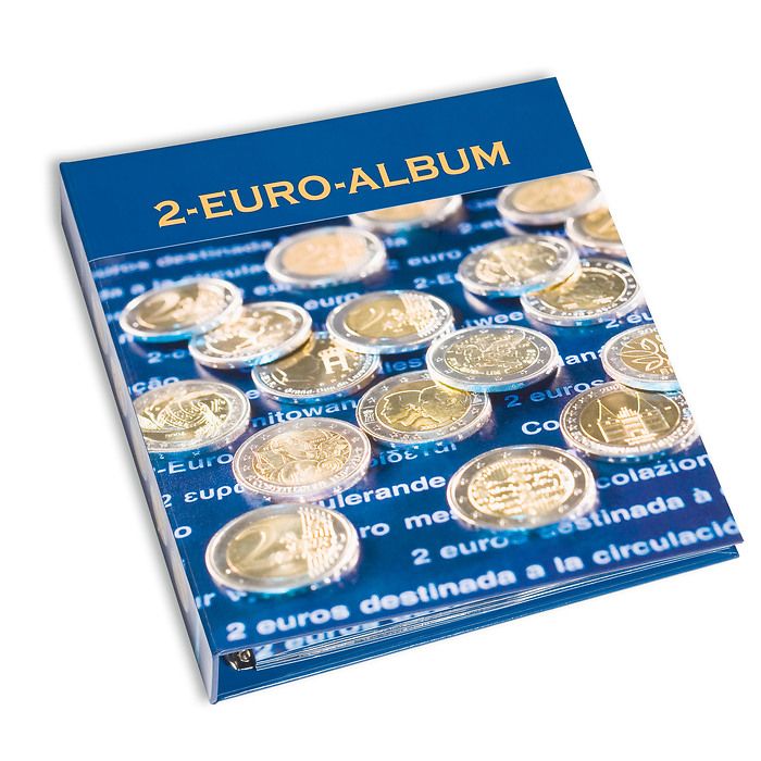 Numis Album préimprimé 2 Euros des pays Européens. Version allemand.