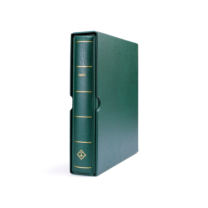 Leuchtturm Album France avec étui vert