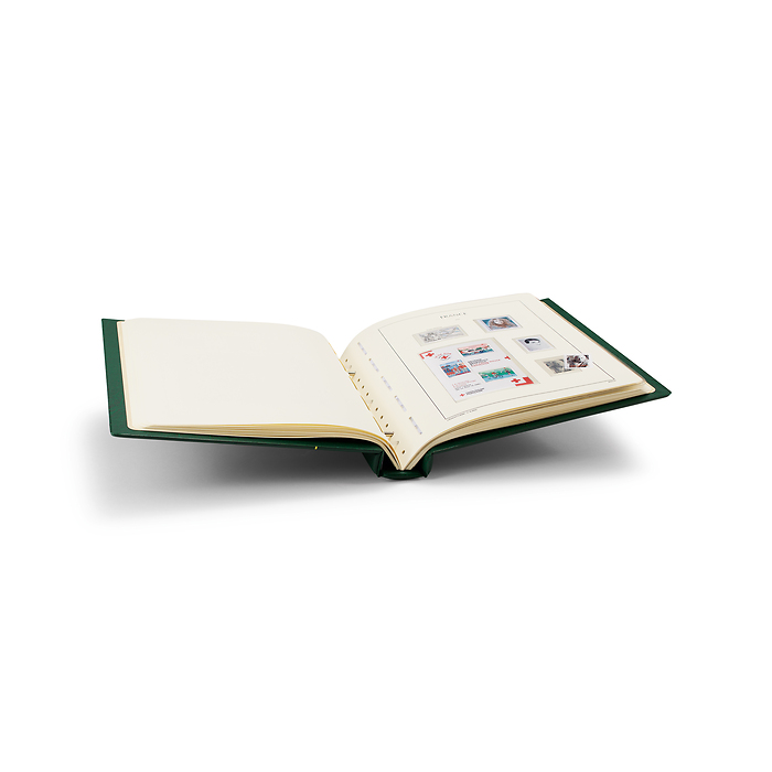 Leuchtturm Album France avec étui vert