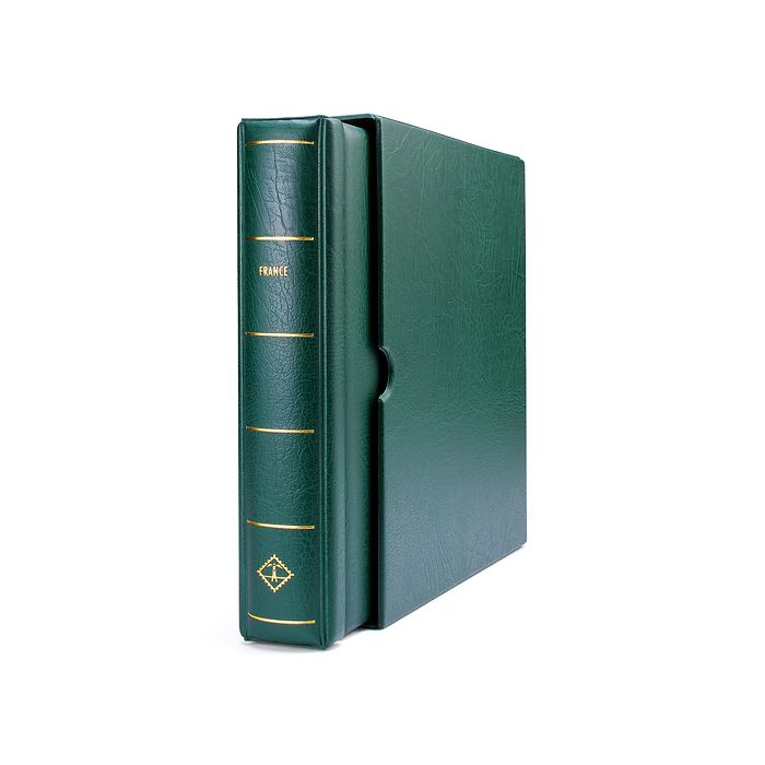 Leuchtturm Album France avec étui vert