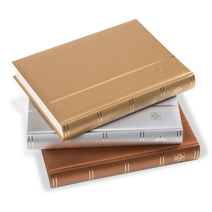 Classeur à bandes Comfort, Din A4, 64 pages couleur chamois,édition métallique
