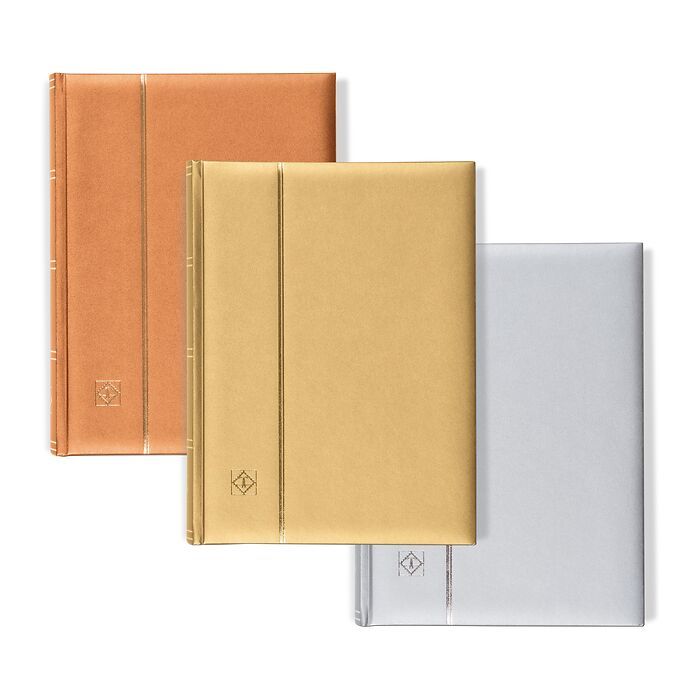 Classeur à bandes Comfort, Din A4, 64 pages couleur chamois,édition métallique