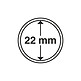 Capsules pour pièces de monnaie diamètre intérieur 22 mm