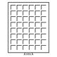 Médaillier MB 48 Compartiments carrés jusqu'à 30 mm Ø, gris