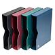 Etui pour classeurs couverture ouatinée en cuir 64 pages, noir