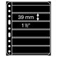 Pochettes plastiques Vario Plus, extra rigides, 6 Compartiments, noir